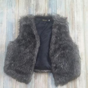 WENXI Faux Fur Vest Boutique Brand